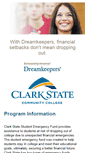 Mobile Screenshot of clarkstate.dreamkeepers.org